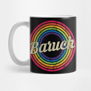 Baruch - Retro Rainbow Faded-Style Mug